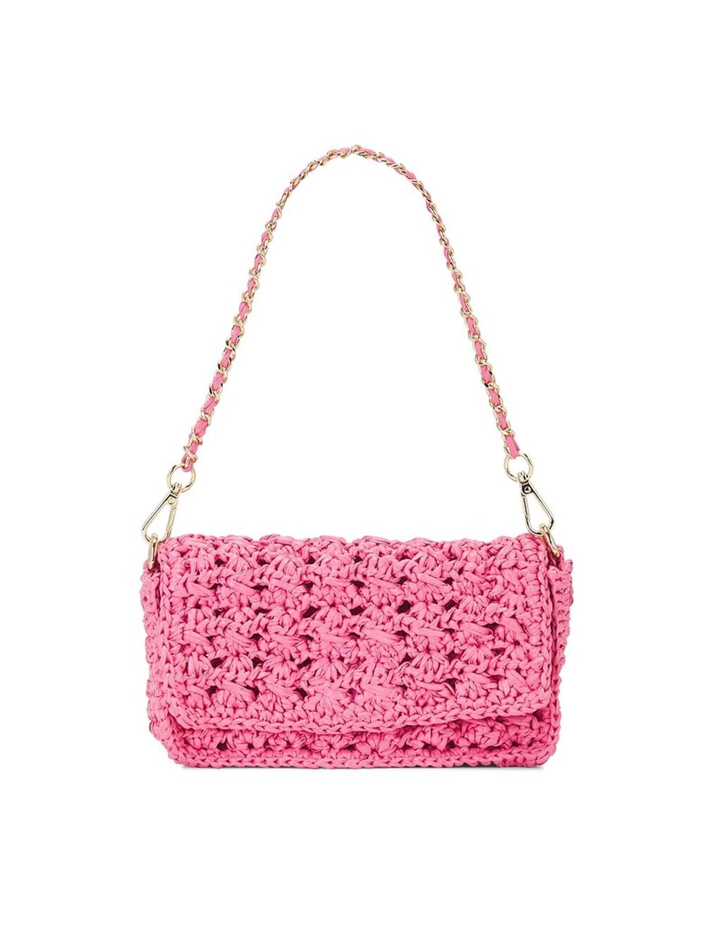 Btb Los Angeles Woven Watermelon Shiloh Clutch